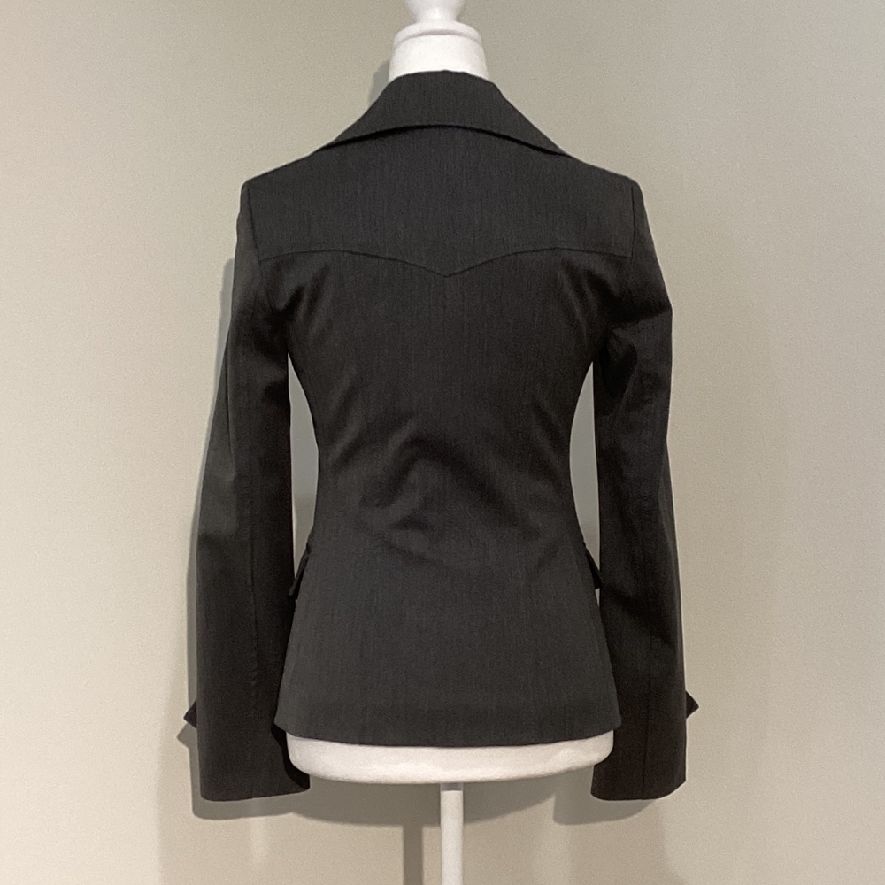Benetton Italian Women's Gray Blazer - Picture 2 of 2